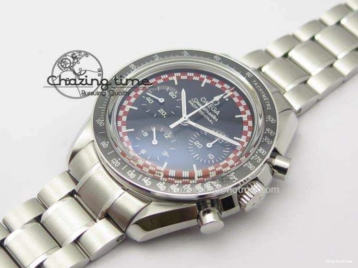 1222 Speedmaster SS 2013 Pro Racing On SS Bracelet Manual Winding Chrono Movement UrbanStyle 8230